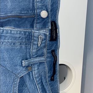 banana republic high rise denim shorts!